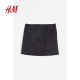 HM women's skirt autumn American hot slim fit chic woven mini skirt 1191221