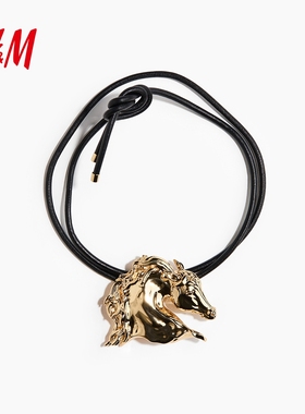 JACQUES WEI H&M女士2026春季新款配礼服时尚皮绳项链1334777