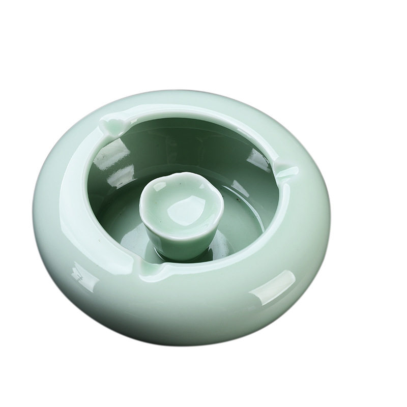 创意陶瓷烟灰缸酒店用品办公室酒吧KTV家用个性礼品 印制青瓷,淘宝优惠券,粉丝福利购,淘宝优惠卷