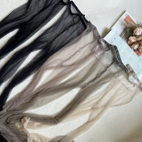 0.1D超薄透明丝滑柔软舒适一线裆通体无痕全透明丝袜带脚型连裤袜 - 图0