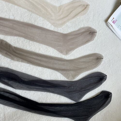 0.1D超薄透明丝滑柔软舒适一线裆通体无痕全透明丝袜带脚型连裤袜 - 图1