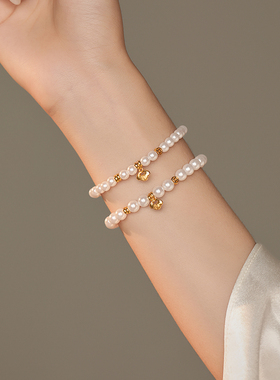 饰悟银饰女珍珠轻奢高级感手链