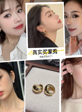 饰悟银饰女人味气质女耳扣高级感