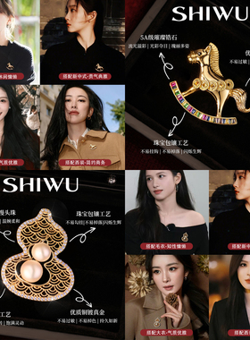 新年气质胸针女款配大衣胸花礼物