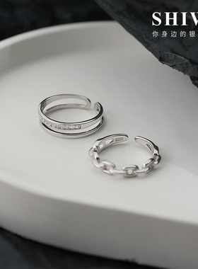 饰悟女小众精致网红ins风银戒指