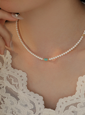 饰悟新中式转运珠小米粒珍珠项链