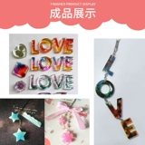 Новая любовь DIY Crystal Drop Пластиковая плесень Силиконовая пластиковая розовая розовая русалка русалка вишня девушка любовь любовь форма сердца