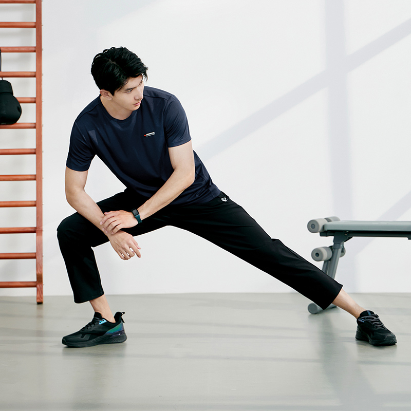 361度运动T恤男短袖秋季男健身服薄款透气休闲衫男士