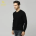 Áo len cashmere Hoàng đế Áo thun cổ chữ V tinh khiết Áo len cổ lọ Áo len cashmere Áo len cashmere - Áo len Cashmere áo khoác bomber Áo len Cashmere