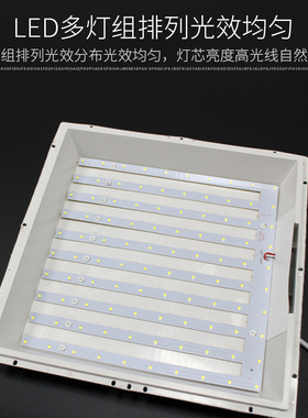 LED平板灯300x300厨房x600铝扣板30厨房卫生间嵌入式集成吊顶灯具