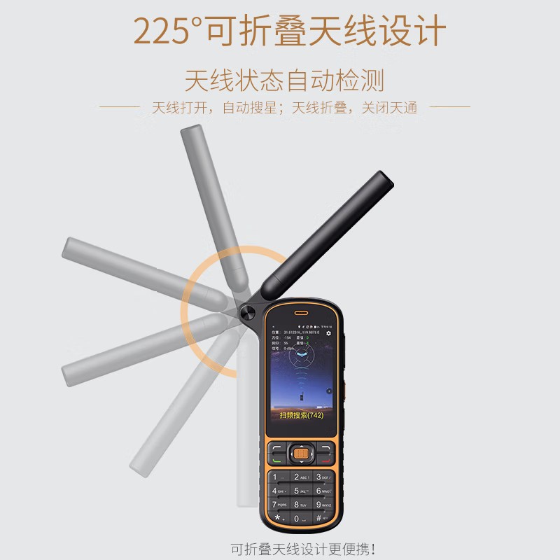天通卫星电话乐众LeSat F4手持天通卫星电话智能高端机五模通信-图0