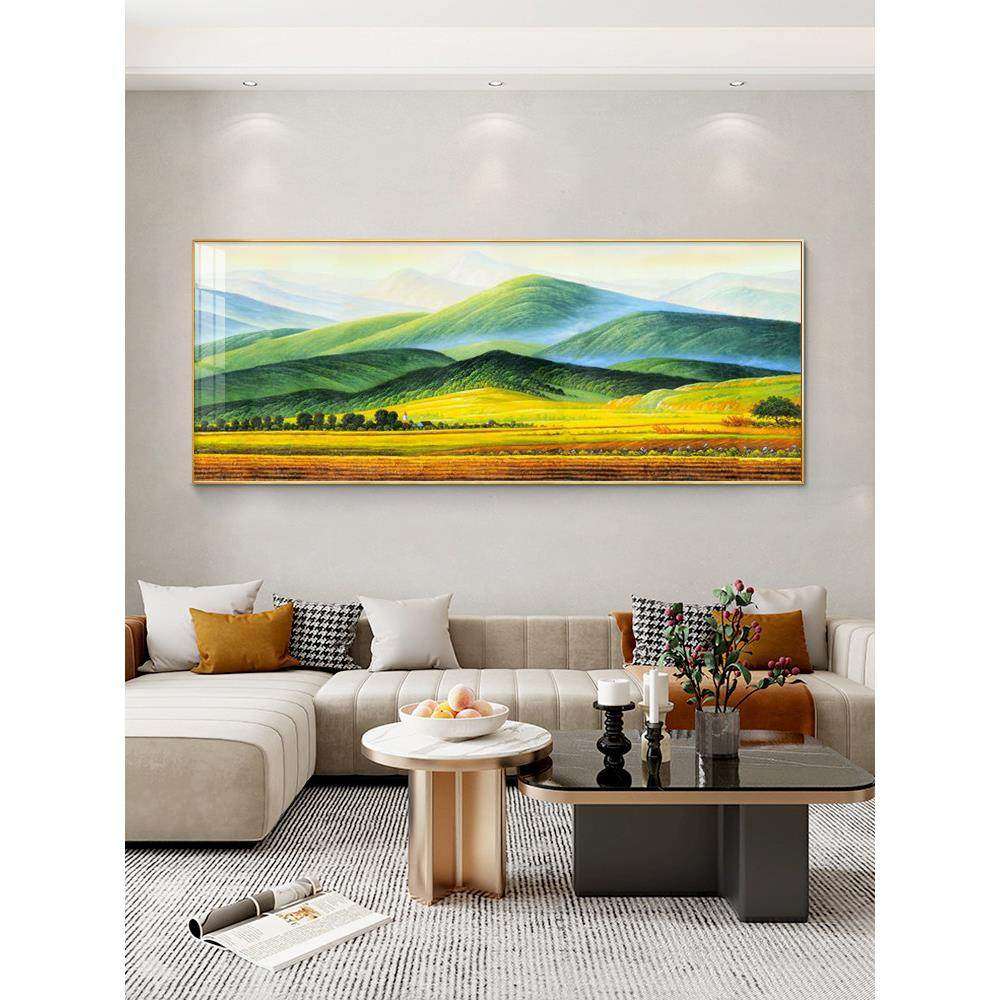 背景墙山水画大气靠山挂画壁画装饰画客厅高级现代背有沙发简约感,淘宝优惠券,粉丝福利购,淘宝优惠卷