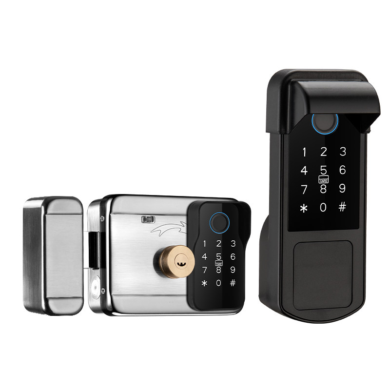 免布线别墅老式大铁门防水牛头指纹锁门禁密码防盗户外庭院远程,淘宝优惠券,粉丝福利购,淘宝优惠卷