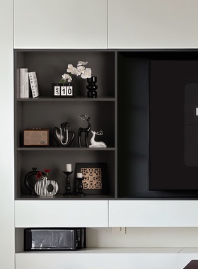 轻奢玄关电视柜壁龛装饰摆件送礼