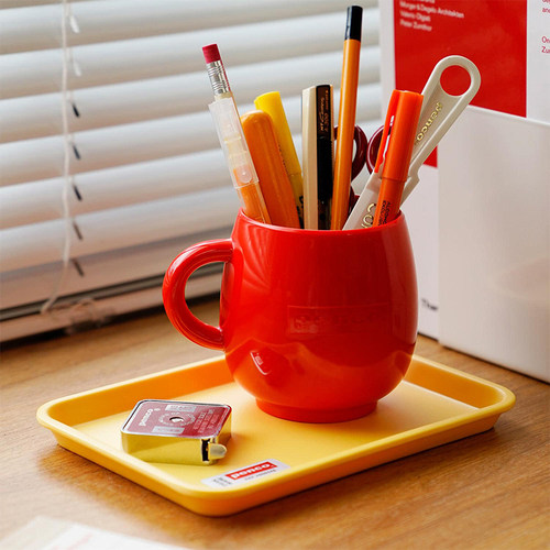 日本HIGHTIDE penco DESKWARE美耐皿托盘家用餐厅托盘 办公收纳 餐具底座 食堂西餐店耐用托盘 厨房用品 - 图0