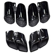 Porsche Paramela Sport tailpipe Panamera car exhaust pipe retrofit GTS three-layer titanium black tail mouth