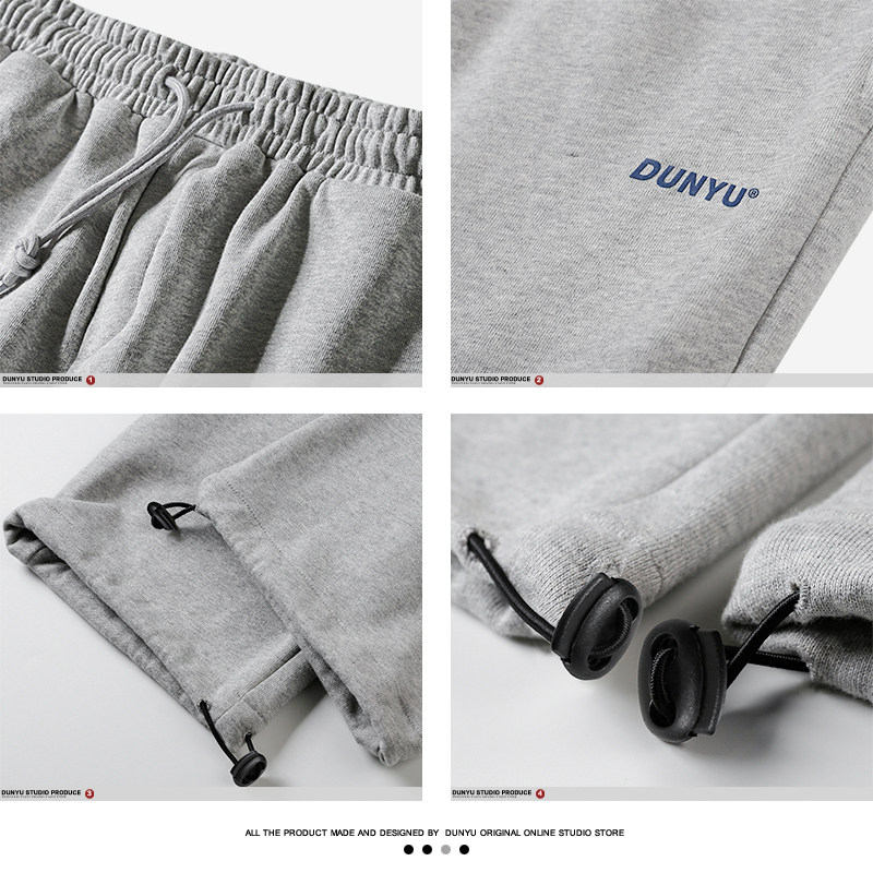 敦域运动男女潮牌束脚宽松直筒卫裤 敦域卫裤