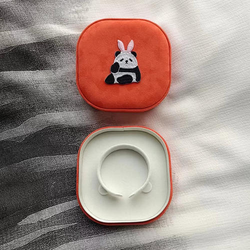 2024丝绒可爱清新大气手镯手链收纳首饰盒生日结婚礼物珠宝包装盒 - 图1