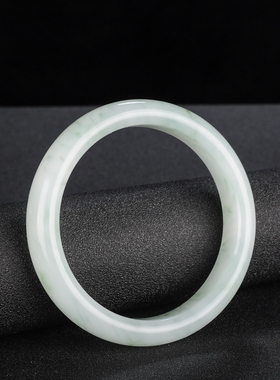 翡翠手镯玉镯子女款正圆冰糯种