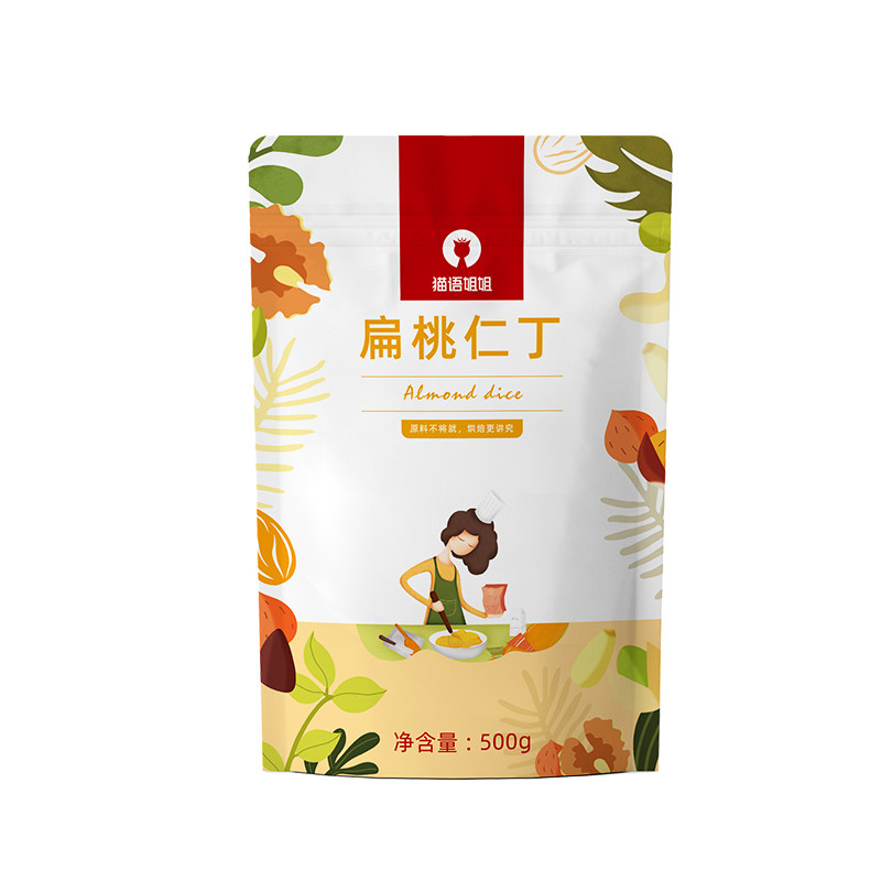 扁桃仁丁烘焙专用巴旦木仁碎冰淇淋蛋糕装饰材料2-4mm非杏仁碎,淘宝优惠券,粉丝福利购,淘宝优惠卷