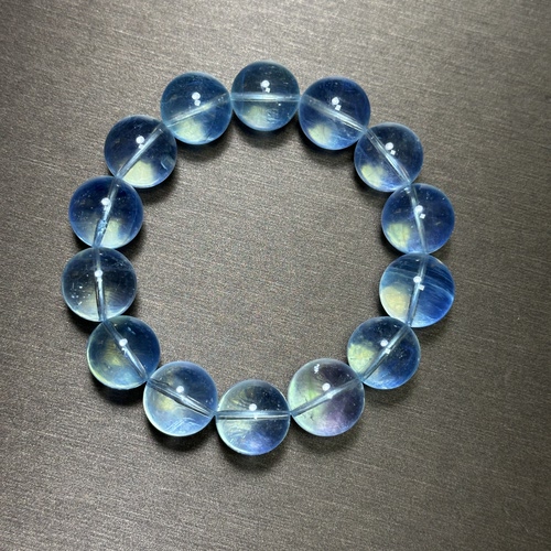 极地冰川蓝天然海蓝宝石手链 实物超级冰颜色不深属于浅蓝很夏天 - 图1