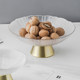 Nordic style smoke grey fruit plate striped plate