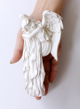 新款新款左右天使门框挂饰欧式觉醒天使翅膀相框画框树脂装饰挂件