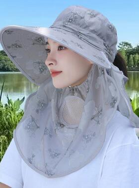 春夏干活防晒遮阳太阳帽女士