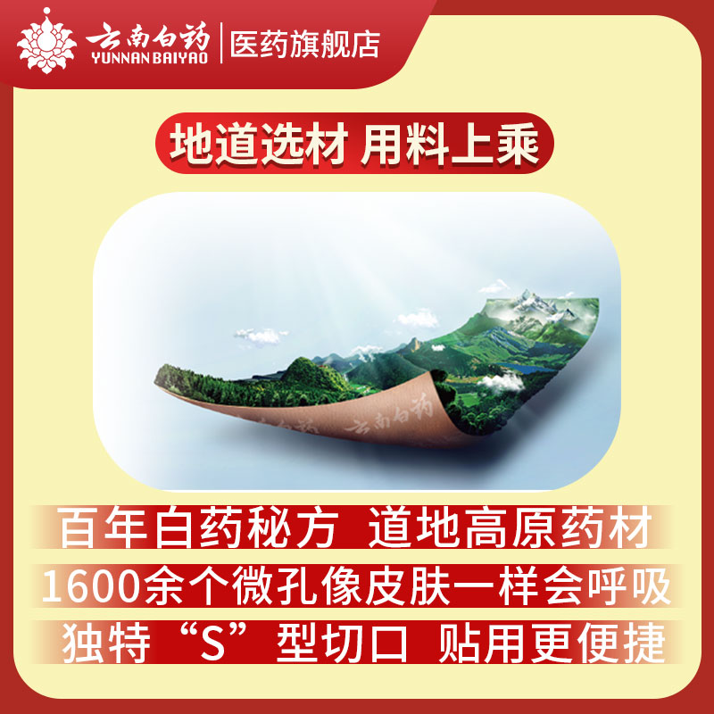 2盒云南白药膏5片跌打膏止痛膏药 云南白药医药风湿骨外伤