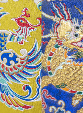 蜀江锦院蜀锦典藏威凤祥麟双面锦南京云锦摆件非遗大师联名款