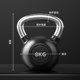 Defoe fixed weight rubberized eco-friendly kettlebell