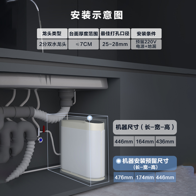 【林依轮直播间】安吉尔净水器家用直饮反渗透过滤净水机哪吒净水