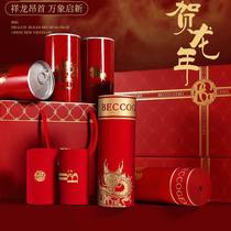 BG High-end Mens Life Underwear Red Dragon Year Wedding Festive Gift-giving Cotton Easy and Large Code Pants Underpants