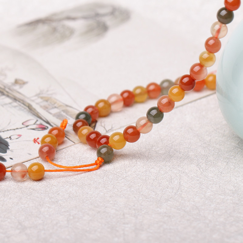 玖玮天然水晶碧玺蜜蜡南红直播裸石 玖玮饰品手链