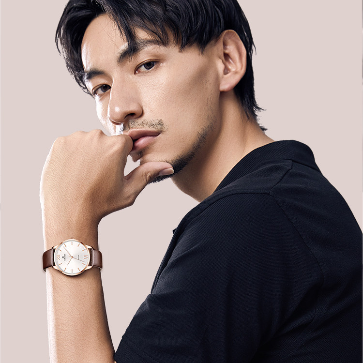 EBOHR依波表官方正品男表简约气质防水女表情侣表ins风5120