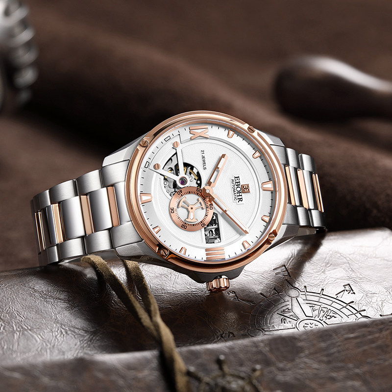 EBOHR依波表官方正品防水镂空自动机械表手表男5107