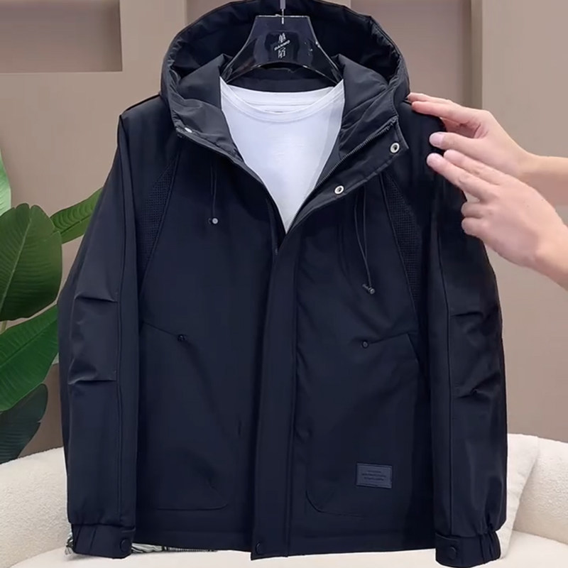 棉服男款冬季高级感连帽冲锋衣外套新款潮牌帅气防风保暖二棉夹克,淘宝优惠券,粉丝福利购,淘宝优惠卷