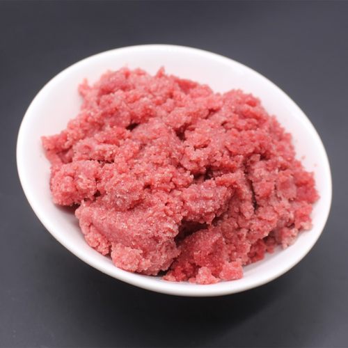 五斤装牛肉末沫泥新鲜碎肉碎牛肉边角料天然自制狗狗湿粮猫粮 - 图0