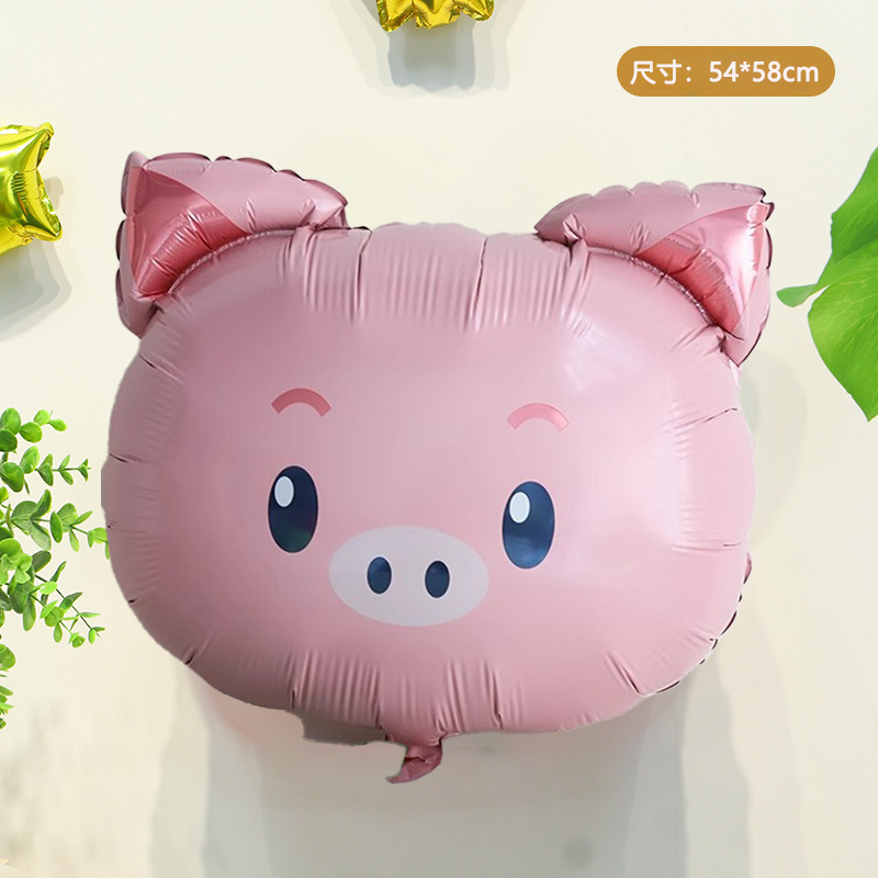 卡通动物铝膜飘空气球婴儿月龄追视玩具宝宝绑腿拍照道具安全无毒,淘宝优惠券,粉丝福利购,淘宝优惠卷