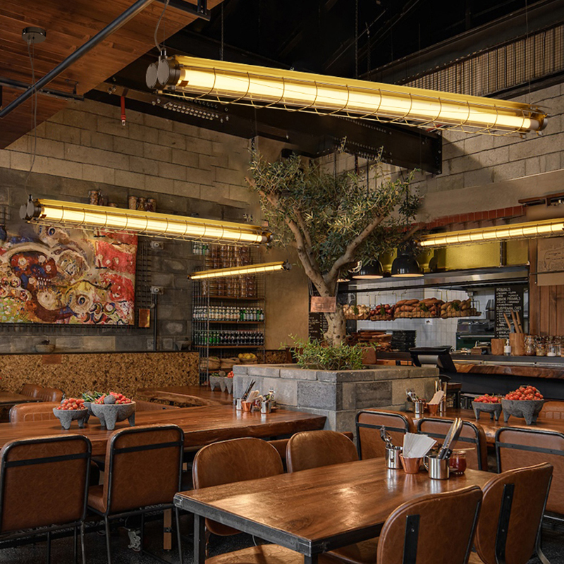 美式复古餐厅吊灯工业风咖啡奶茶店吧台loft创意个性办公室长条灯