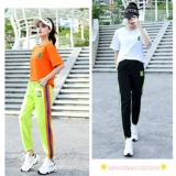 Летний хлопковый комплект, танцующий спортивный костюм