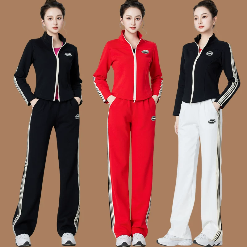 Dancing set for gym, cardigan with zipper