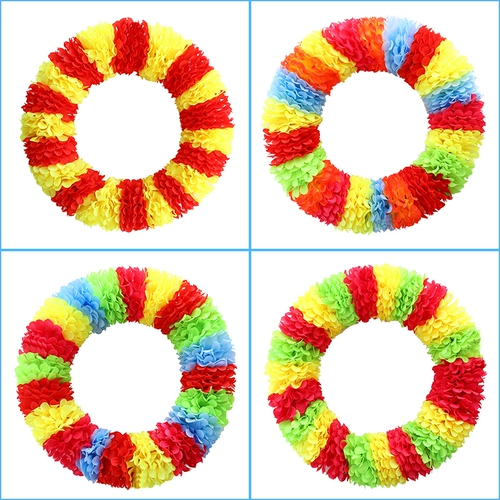 Церемония открытия игр с цветочным кольцом твердого круга