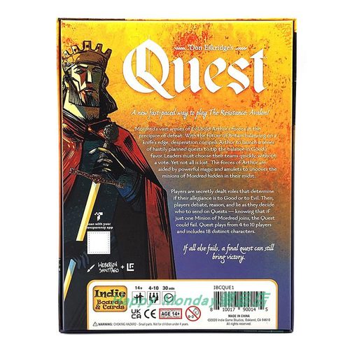 阿瓦隆 Avalon coup Quest Indie game抵抗组织卡牌桌游 全英文 - 图3