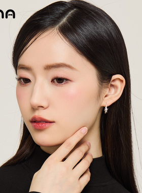 ona星芒圈圈耳环耳扣女