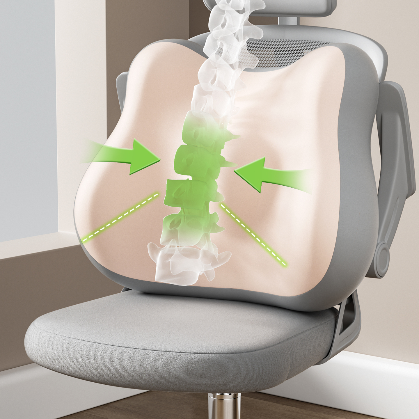 办公室记忆棉坐垫护腰靠背垫专用椅垫屁垫学生宿舍椅子教室靠垫子