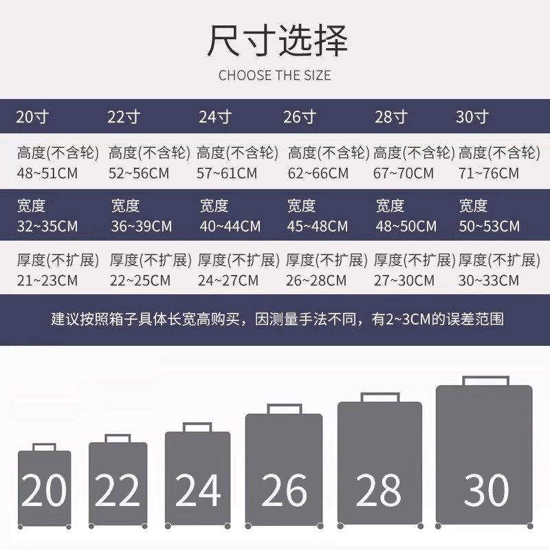 加厚行李箱保护套透明拉杆箱旅行箱套防尘罩20/24/2628寸耐磨防水,淘宝优惠券,粉丝福利购,淘宝优惠卷