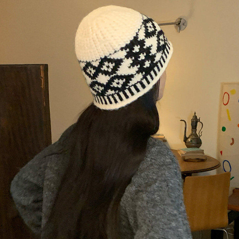 显脸小毛线帽子女款2025新款冬天针织堆堆帽韩系冷帽ins潮大头围,淘宝优惠券,粉丝福利购,淘宝优惠卷