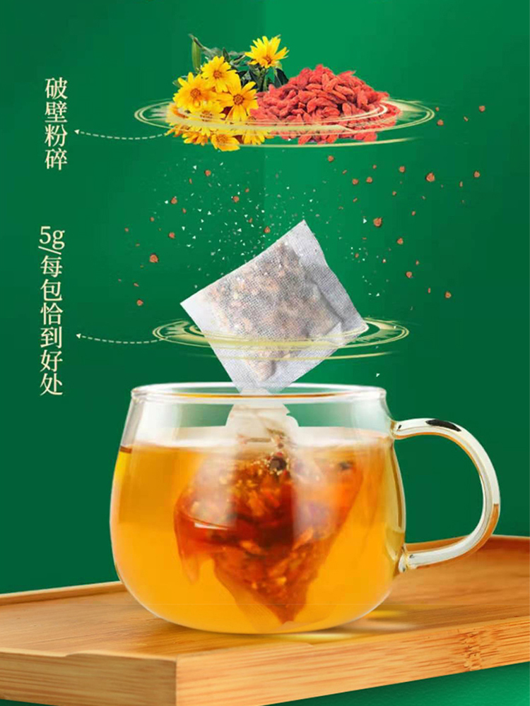 北京同仁堂蒲公英茶菊花决明子茶养生牛蒡正品枸杞护熬夜去降肝火 - 图0