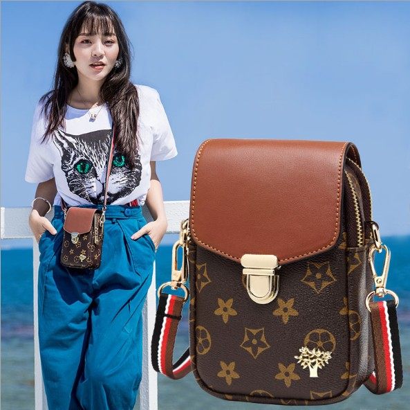 2020新款装手机的小包竖款袋单肩包 艾琪伊手机包